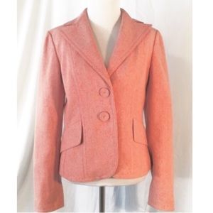 Ann Taylor Pink Tweed Blazer